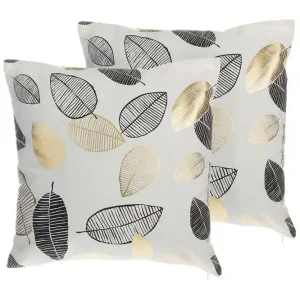 Prydnadskuddar Lotus set om 2 - Textil & mattor Begränsat erbjudande