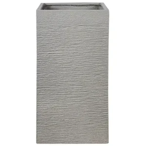 Trädgårdskruka Dion Grå, 40x40x77 cm Grå, 40x40x77 cm - Inredning Rabatter