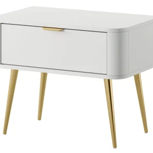 Kampanjpris Walia Sängbord 63 cm Vit - Möbler
