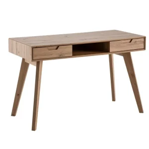 Endast idag Wohnling Skrivbord Wohnling Ek i trästil 120 cm med 2 lådor Förvaringsutrymme Modern - Möbler