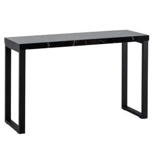 Wohnling Konsolbord Wohnling 120 cm modern konsol med metallben Svart Svart - Möbler Lägg i varukorgen