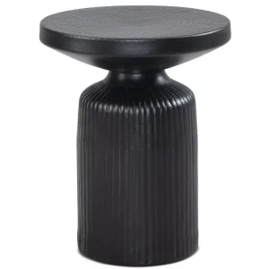 Wohnling Sido bord Wohnling Metall Rund 40 cm Svart Hamrad Look Industriell - Möbler Erbjudandepris