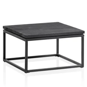 Wohnling Soffbord Wohnling massivt trä, metallklassisk ram, modern stil 60x60x35 cm 60x60x35 cm - Möbler Säker betalning