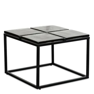 Soffbord Wohnling Fyrkantig Glas 58 cm Klassisk Metallram Modern - Möbler Begränsad tid