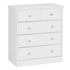 Wohnling Byrå Wohnling med 5 lådor klassisk modern stil Vit Vit - Möbler Sänkt pris