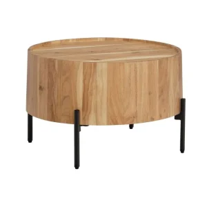 Begränsat erbjudande Wohnling Soffbord Wohnling Rund 60 cm Massivt trä Skandinavisk stil - Möbler