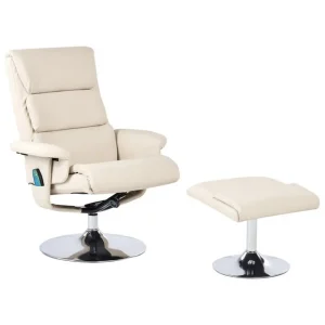 Reclinerfåtölj Legend Beige, Silver - Möbler Erbjudandepris