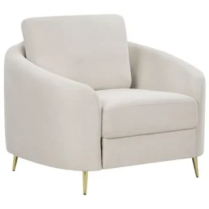 Fåtölj Trosa Beige, guld - Möbler Kampanj