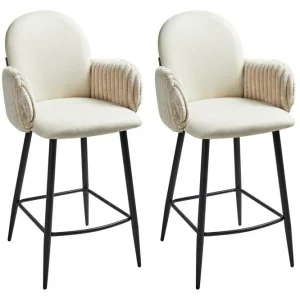 Set med 2 barstolar Amity Ljusbeige, svart - Möbler Sista chansen