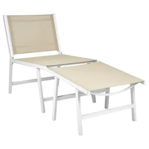 Fri frakt Trädgårdsstol Marceddi Beige, vit - Utemöbler & utemiljö