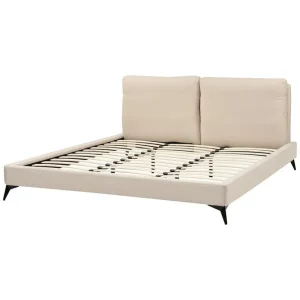 risnedsättning Säng med lamellram Melle Beige/Bouclé, 180x200 cm - Möbler
