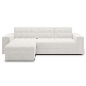 Outlet Hörnsoffa Eltap Blenvi 260x150x82 cm Royal 01, Vit - Möbler
