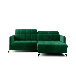 Fynd Hörnsoffa Eltap Lorelle 225x160x105 cm Kronos 19, Mörkgrön, Höger - Möbler