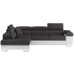 Sektionssoffa Eltap Anton 272x203x85 cm Sawana 05, Soft 17, Grå, Vit, Vänster - Möbler Utförsäljning