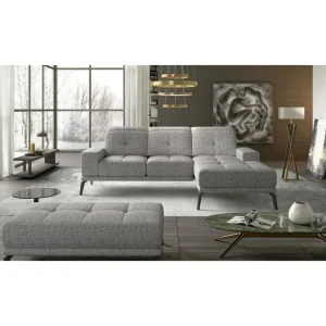 Hörnsoffa Eltap Torrense 265x175x98 cm Berlin 01, Grå, Höger - Möbler Kundfavorit