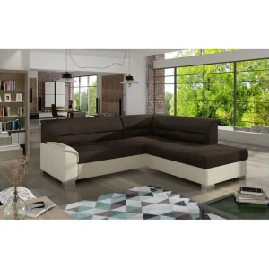 Begränsad tid Sektionssoffa Eltap Bergen 247x214x83 cm Sawana 26, Soft 33, Mörkbrun, Beige, Höger - Möbler