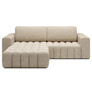 Sektionssoffa Eltap Bonett 250x175x92 cm Dora 21 Beige, Vänster - Möbler Rabatt