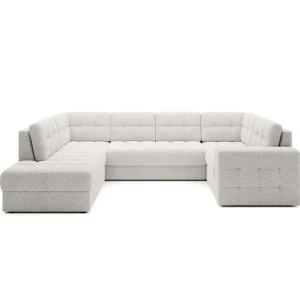 Trygg betalning Sektionssoffa Eltap Blewett 299x198x82 cm Royal 01, Vit, Vänster - Möbler