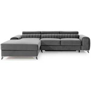 Sektionssoffa Eltap Grayson 278x205x92 cm Nube 3, Ljusgrå, Vänster - Möbler Expressleverans