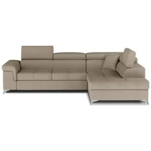 Hörnsoffa Eltap Eridano 275x202x88 cm Monolith 09, Mörkbeige, Höger - Möbler Reapris
