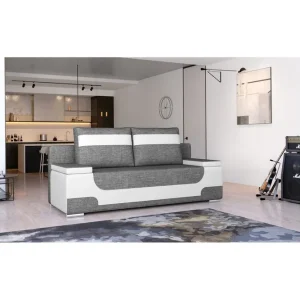 Soffa Eltap Area 200x90x92 cm Sawana 05, Soft 17, Grå, Vit - Möbler Köp nu