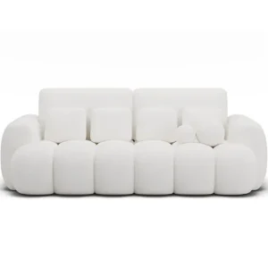 Soffa Eltap Cotonn 256x105x119 cm Paolli 01, Vit - Möbler Lägg i varukorgen