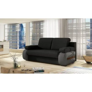 risnedsättning Soffa Eltap Laura 202x79x84 cm Sawana 14, Soft 29, Svart, Grå - Möbler