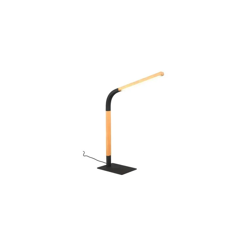 Erbjudandepris Trio Lighting Bordslampa Norris Mattsvart/trä - Belysning