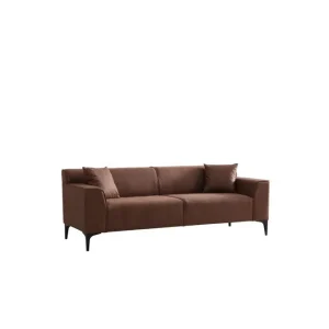 Malpani Soffa 3-sits Cognac - Möbler Köp nu