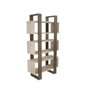 Utförsäljning Thyric Bokhylla 80 cm Valnöt/Travertine - Förvaring