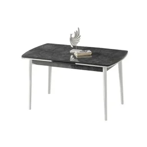 Nedsatt pris Valric Matbord 132 cm Rektangulär Antracit/Vit - Möbler