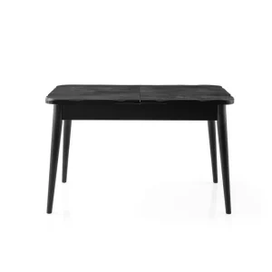 Premium Morin Matbord 130 cm Rektangulär Svart - Möbler