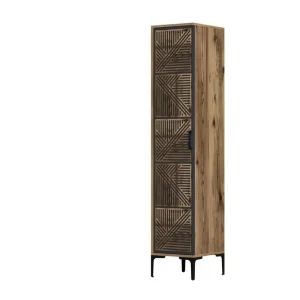 Kumsal Garderob 40x47,5 cm Valnöt/Antracit - Förvaring Rabatt