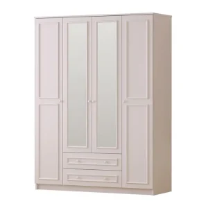 Kovric Hörngarderob 140x184 cm Matt Vit - Förvaring Premium