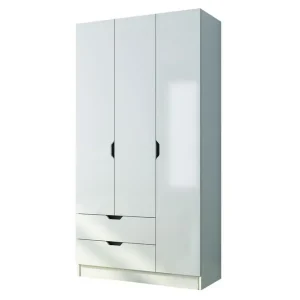 I lager Omrin Garderob 90x180 cm Matt Vit - Förvaring