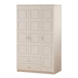 Fri frakt Travric Garderob 105x180 cm Matt Vit - Förvaring