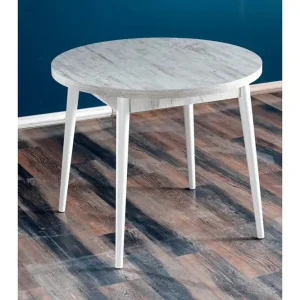 Billig Cavuria Matbord 90 cm Rund Antik/Vit - Möbler