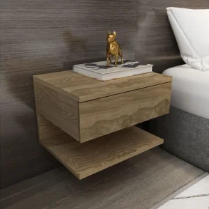 Telo Sängbord 45 cm Ek - Möbler Kundfavorit