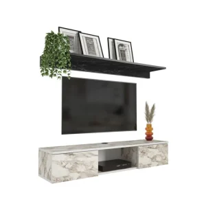 Fynd Sovric Tv-bänk 140 cm Vit - Möbler