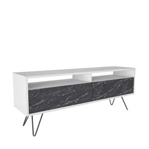 Köp nu Anvor Tv-bänk 140 cm Vit/Svart - Möbler