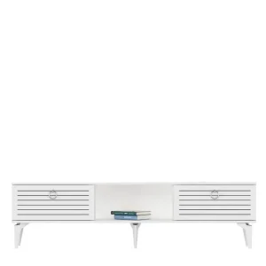 Köp online Mula Tv-bänk 150 cm Vit - Möbler