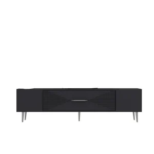 Lågt pris Drova Tv-bänk 150 cm Antracit/Silver - Möbler