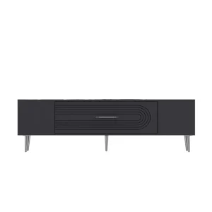 Lågt pris Drova Tv-bänk 150 cm Antracit/Silver - Möbler