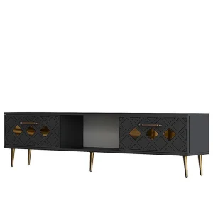 Beställ nu Ilna Tv-bänk 150 cm Antracit/Guld - Möbler