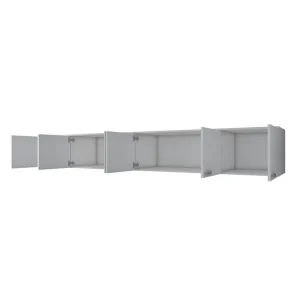 risnedsättning Ervon Väggskiva 243x243 cm Vit - Förvaring
