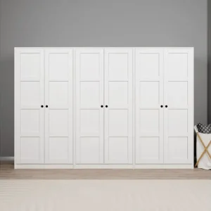 Fynd Nagouri Garderob 280x190 cm Vit - Förvaring