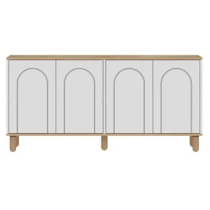 Säker betalning Salven Skulptur 150x73 cm Ek/Vit - Förvaring