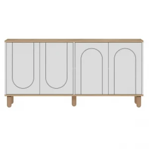I lager Salven Konsollbord 150 cm Ek/Vit - Möbler