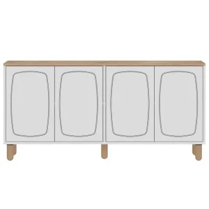 Adrin Konsollbord 150 cm Ek/Vit - Möbler Begränsat erbjudande