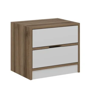 Lågt pris Munna Sängbord 54 cm Valnöt/Vit - Möbler